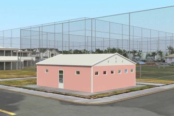 70 m2 Prefabrik WC ve Duş Binası